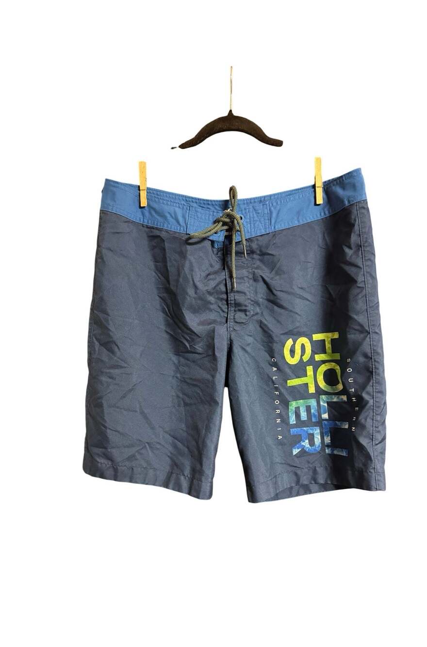 Hollister California Men's Blue Board Shorts Swim Trunks Size 34